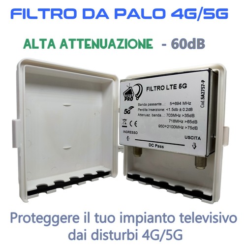 Filtro palo antenna tv - palo,