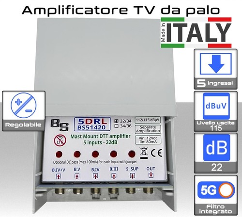 Amplificatore antenna da - amplificatore, tv